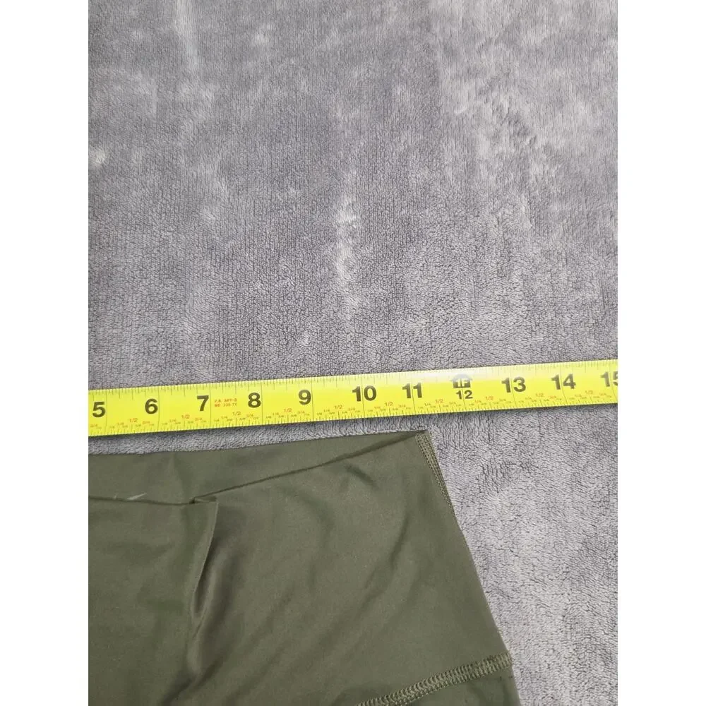 Nike DRI-FIT Yoga Leggings Womens Size M Green High-Waisted 7/8 Gym Workout C38